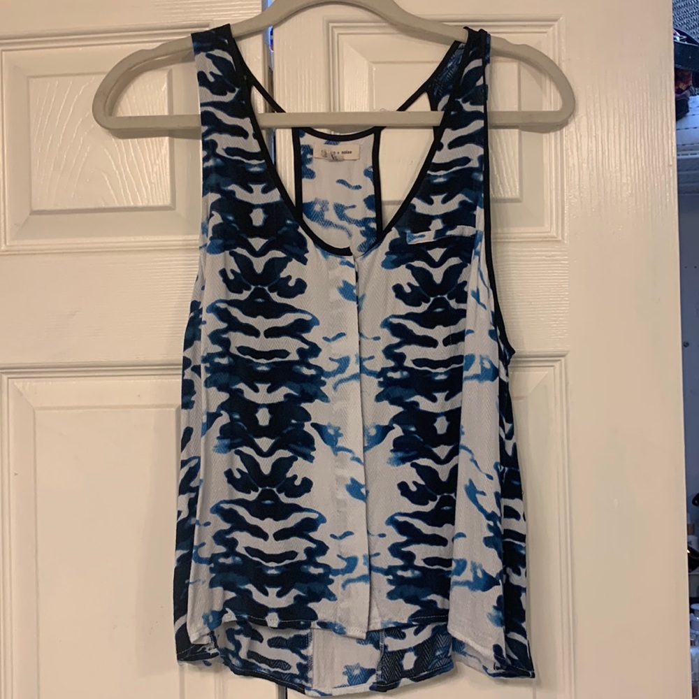 Blue and White Top